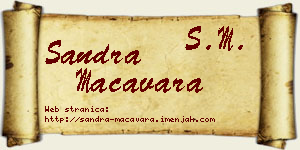 Sandra Macavara vizit kartica